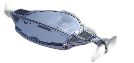 Calico Flattop spacecraft